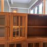 Two solid wood elm cabinets Image 3
