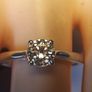 Swarovski Zirconia Petite Solitaire Silver Ring Image 8