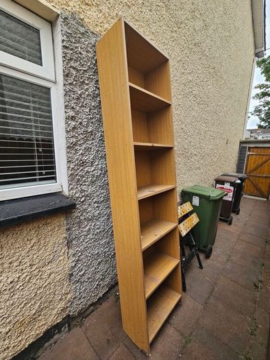wooden shelving