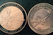 Large NASA commemorative coin - Mars Curiosity Rover
