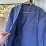 Calvin Klein Lord and Taylor Mens Blue Textured Blazer Jacket Size 44R US 54 EU Image 5