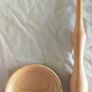 Wood Turned by Hand Supported Goddess Phang Reclaimed Irish Wood Fiber Craft Spindle with Spinning Handmade Craft Wood Bowl Made in Ireland Image 8