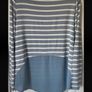 long sleeve top women's bnwt nautical stripe  Mercer Madison size 10 Image 7
