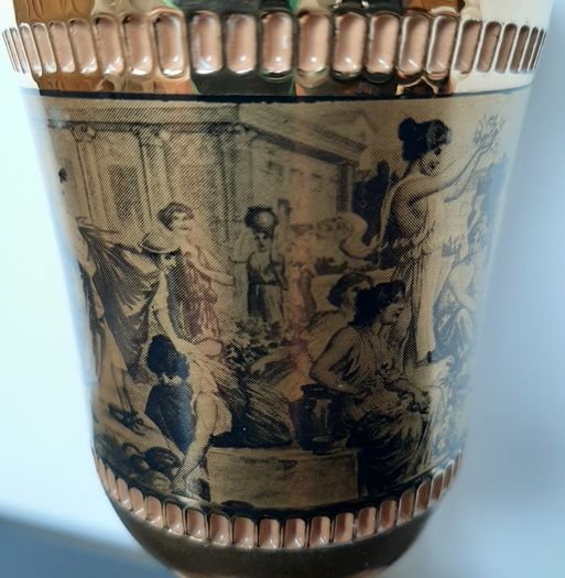 Vintage Florentine Ceramic Goblet Vase