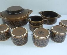 Celtic Earthenware Limerick Pattern Retro Set 9 Pieces