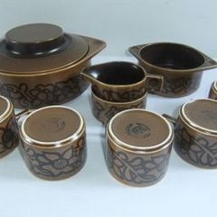 Celtic Earthenware Limerick Pattern Retro Set 9 Pieces
