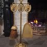 Lovely 1930s Brass Fireside Companion Horse Set Image 8