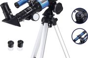 Telescope for Kids Astronomy 40/400mm Portable Astronomical Telescopes Refractor with Finder Scope Compass and Tripod as Gifts