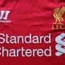 jersey shirt football LFC Liverpool Standard Chartered Warrior Longsleeve  size S small Image 2