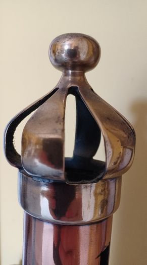 Antique Brass and copper pillar ornament