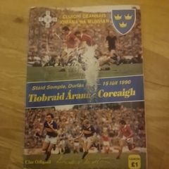 Vintage 1990 Munster Hurling Final Programme Tipperary v Cork
