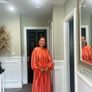 maxi balloon sleeve dress Image 5