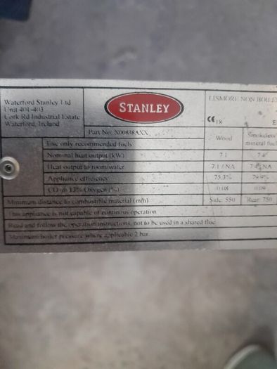 Stanley Lismore stove.