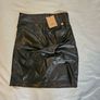 Twinset Milano Black Faux Leather Skirt Image 4