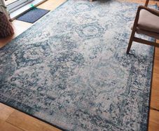 IKEA x-large rug, 200x300. grey/ green/navy tones