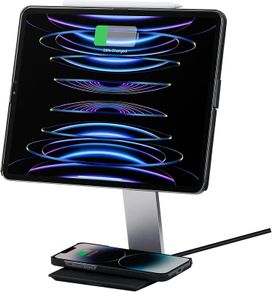 PITAKA Magnetic iPad Stand [MagEZ Charging Stand] Fits MagEZ Case Pro for iPad Pro and iPad mini 6/7, Adjustable Tablet Charging Stand Holder, Black - RRP 170+ Euro