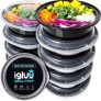 Round Plastic Meal Prep Containers - Reusable BPA Free Food Containers with Airtight Lids - Microwavable, Freezer and Dishwasher Safe - Stackable Salad Bowls MULTIPLE AMOUNTS AVAILABLE (FREE POSTAGE) Image 3