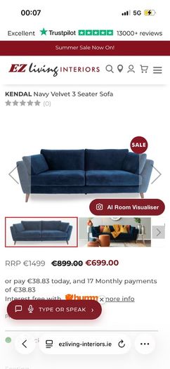Kendal 3 seater sofa