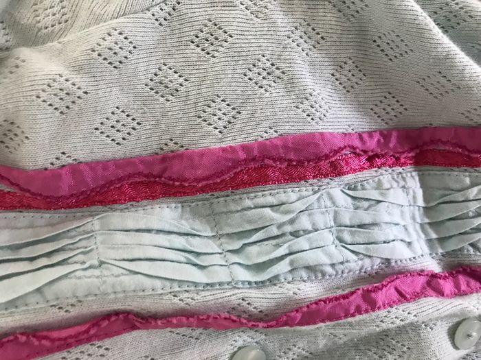 Monsoon velvet and embroidered beautiful cardigan 6/8