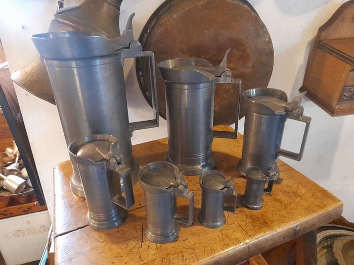 Graduated Pewter Measures 7