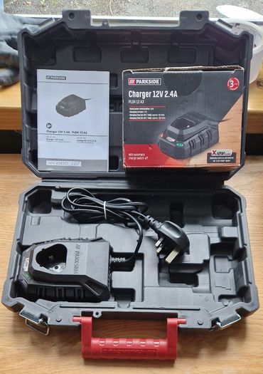 Parkside 12V charger and case