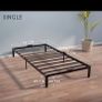 single bed in white metal Image 3