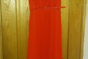 Burnt orange oasis dress