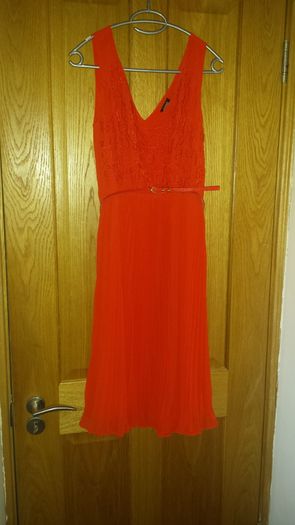 Burnt orange oasis dress