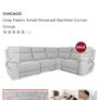 Electric reclining corner sofa Image 10