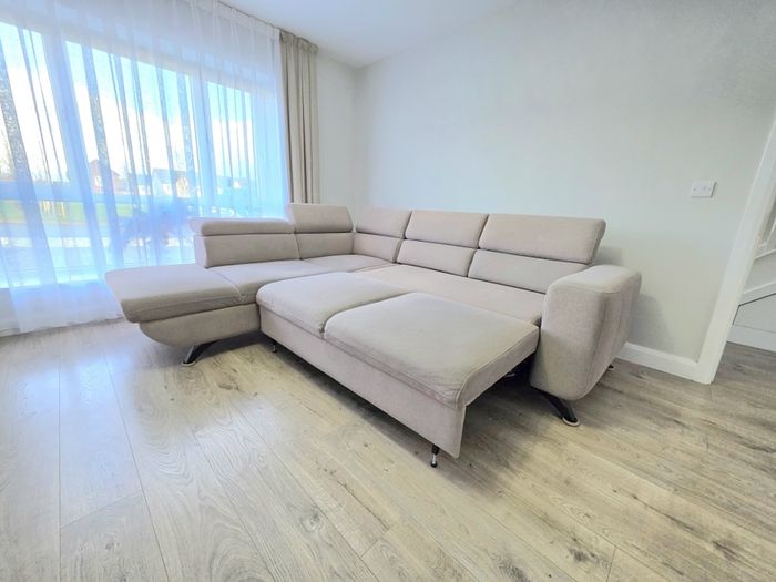 L shape storage sofa