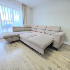 L shape storage sofa