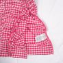 Ganni Red Pink White Gingham Check Ruched Tube Top 20UK/48EU Image 5