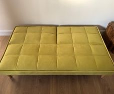 Sofa Bed with Wooden Oak Legs