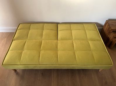 Sofa Bed with Wooden Oak Legs
