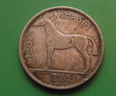 Irish Republic. Silver Half Crown (1940)