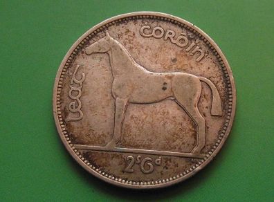 Irish Republic. Silver Half Crown (1940)