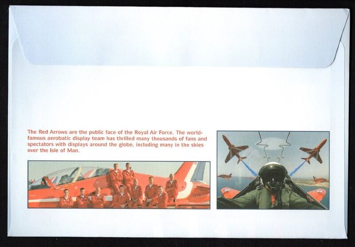 2014 Isle of Man 50th Display Season of Royal Air Force Red Arrows Commemorative Stamps First Day Cover (FDC)