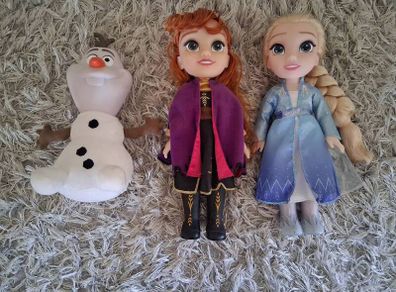Disney Frozen Anna Elsa and Olaf Dolls