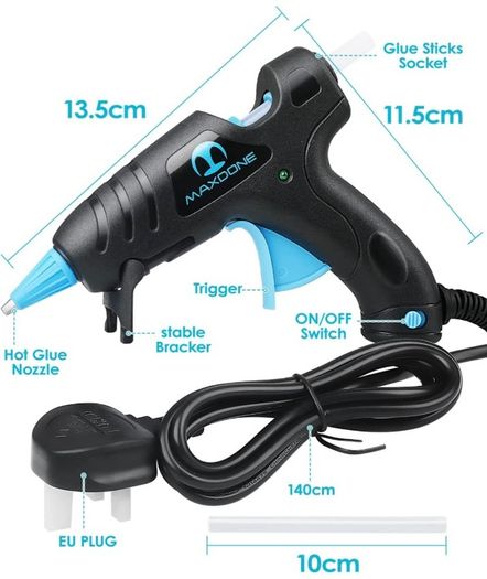 Hot Glue Gun Mini Glue Gun - Fireproof Hot Glue Gun for Crafting with 30pcs Glue Sticks Fabric Glue Gun Fireproof for DIY Handicrafts and Repair (FREE POSTAGE)
