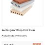 Timloc Rectangular Cavity Wall Weep Vent x 150 approx Image 6