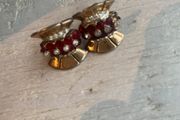 Antique Screw in Art Deco Earrings Stones missing