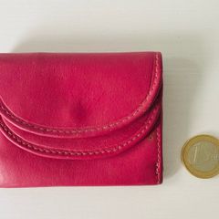 Women's pink pocket size wallet purse