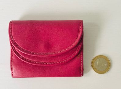 Women's pink pocket size wallet purse