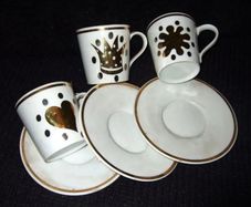 Vintage Harrods/Mid-Century Porcelain Espresso Set