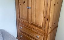 Antique pine cupboard / wardrobe