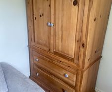 Antique pine cupboard / wardrobe