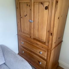 Antique pine cupboard / wardrobe