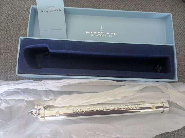 Newbridge Siverware baby birth certificate holder BRAND NEW