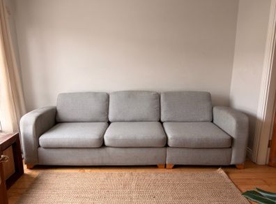 Grey Fabric DFS sofa