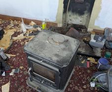 wood burning stove